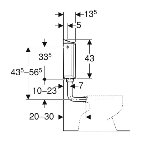 Geberit WC tartály AP116   tablettás(TA06)