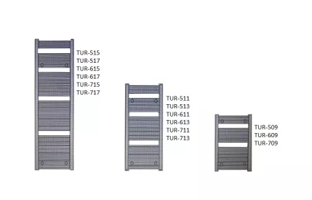 Enix Turkus fehér radiátor 600x1820mm TUR-618 (SKU-2001)