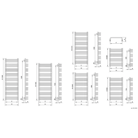 Enix Aster fehér radiátor 500x1744mm A-517 (SKU-003079)