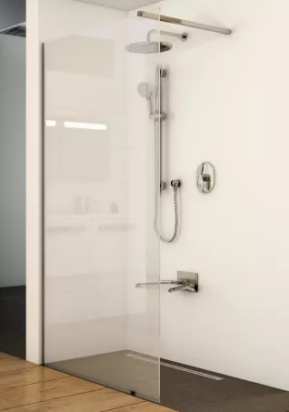 Ravak walk-in wall 100 zuhanyfal-fényes alu