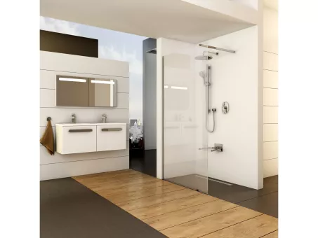 Ravak Walk-In Wall 110 zuhanyfal-fényes alu